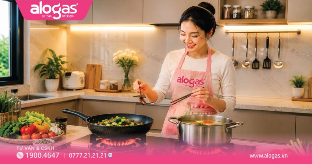 Van bình gas bị hỏng - lửa cháy không đều hoặc có màu lạ