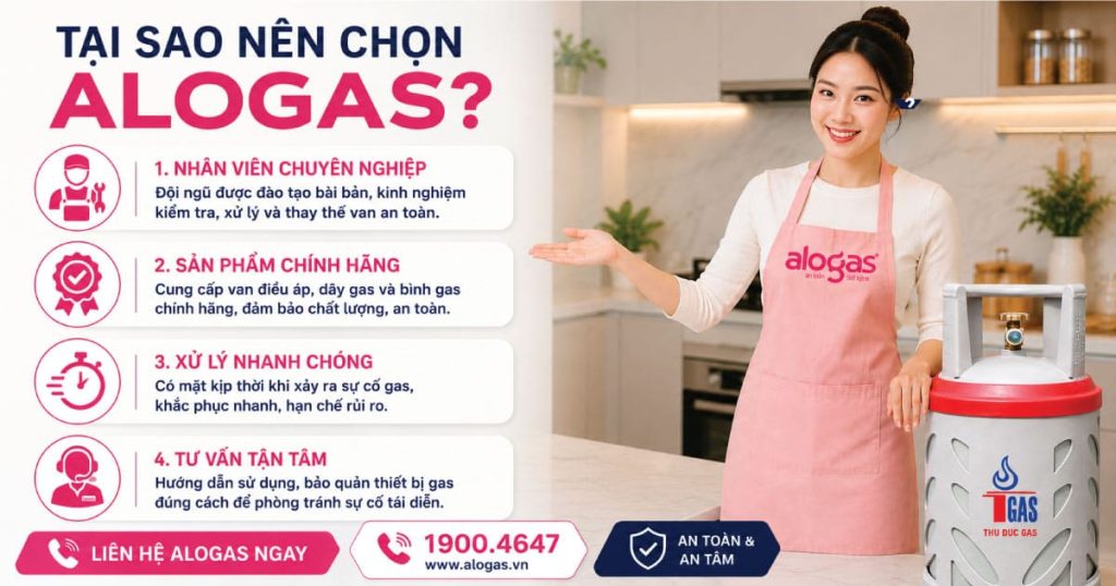 Tại Sao Nên Chọn Dịch Vụ Của AloGas Khi Van Bình Gas Bị Hỏng