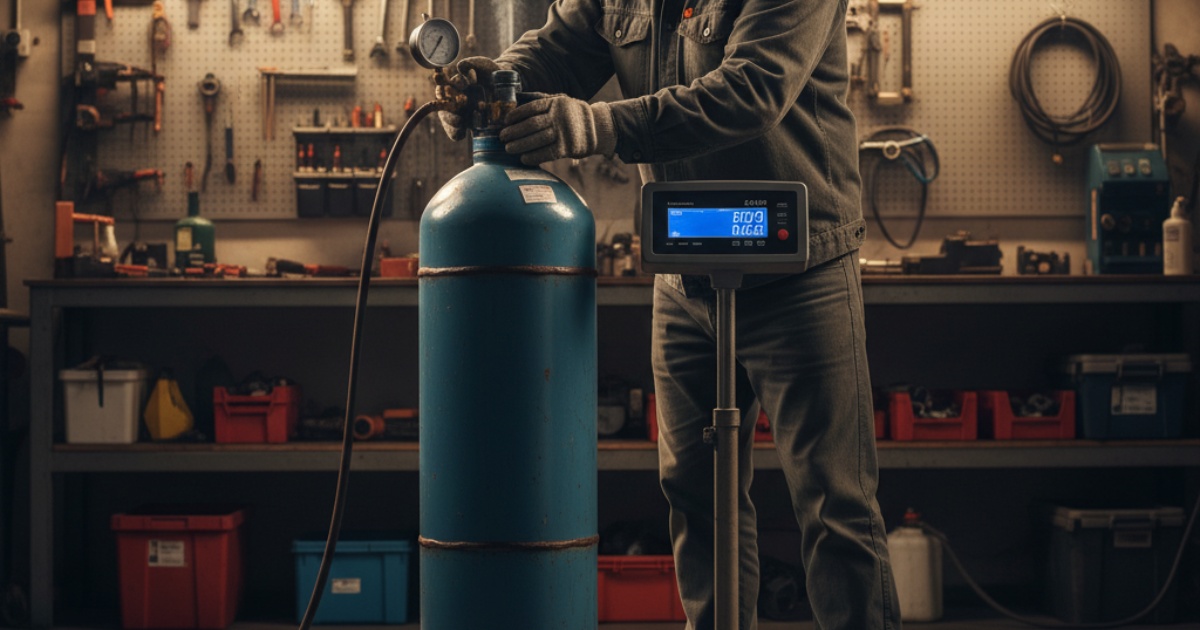 cách cân bình gas