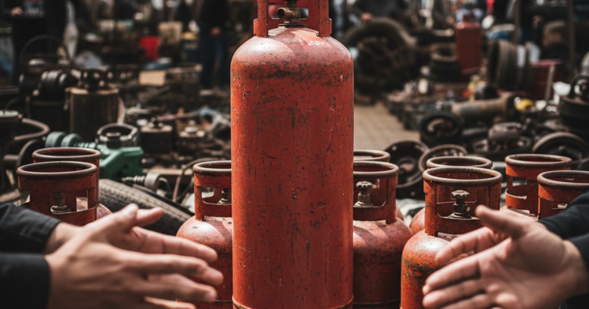 Giá vỏ bình gas đỏ cũ trên thị trường hiện nay