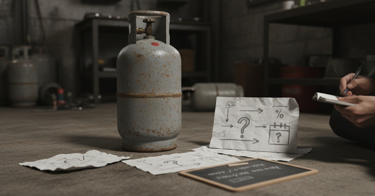 Giá vỏ bình gas xám cũ và những điều cần biết