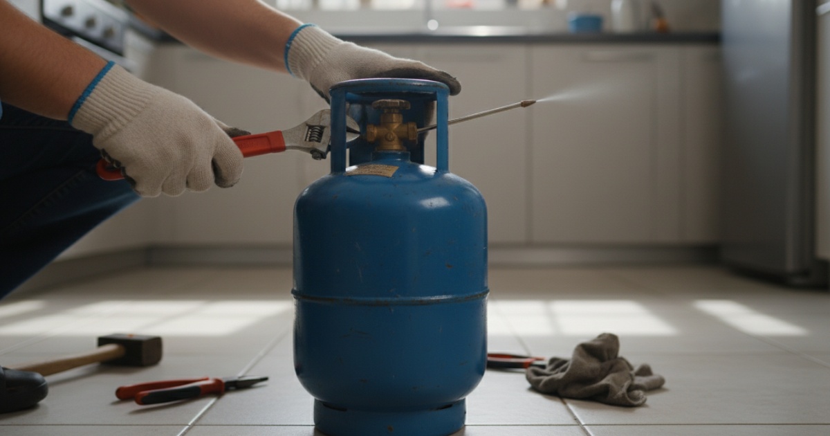 Hướng dẫn chi tiết cách xử lý khi van bình gas bị kẹt tại nhà