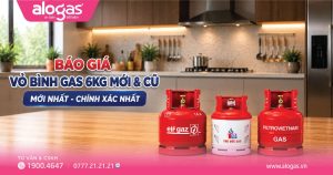 Báo Giá Vỏ Bình Gas 6kg Mới Và Cũ