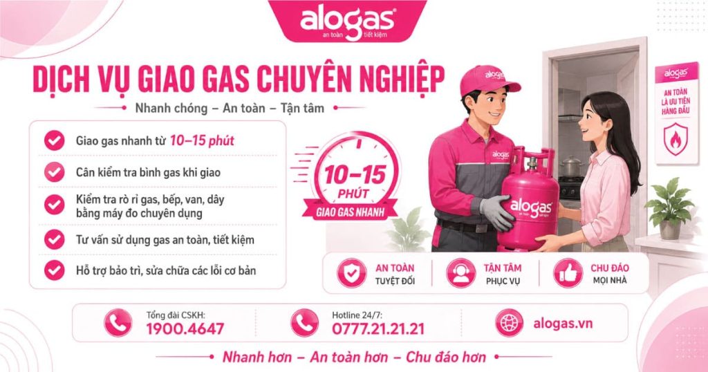 ALOGAS giao gas chuyên nghiệp