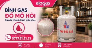 Bình gas đổ mồ hôi có nguy hiểm không?